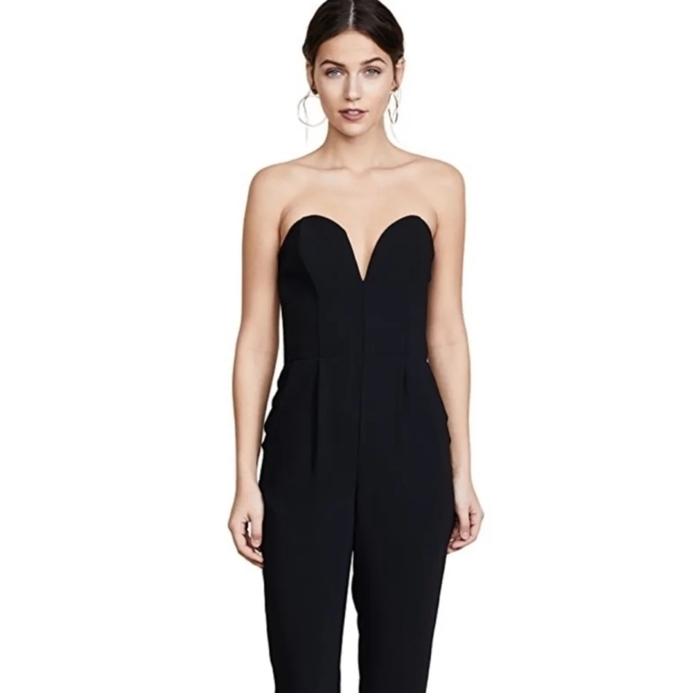 ❤️ AMANDA UPRICHARD CHERRI STRAPLESS JUMPSUIT, P (00 - 0) - Picture 3 of 16